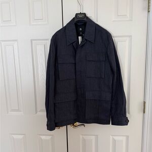 Banana Republic Men's Dark blue Military Jacket